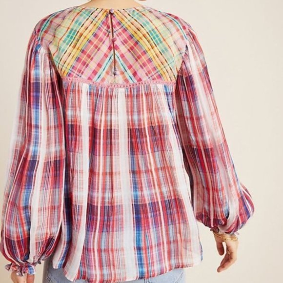 ⚡️🌧️ Sale 🌧️⚡️Anthropologie Miranda Peasant Blouse - S - Picture 5 of 6